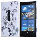 Design Cover til Lumia 920 - Grey Blossom (Bling)